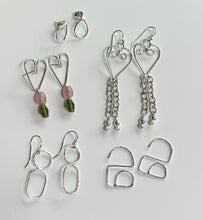 Load image into Gallery viewer, DEC 13TH - Intro to silversmithing: Silver Wire Earrings