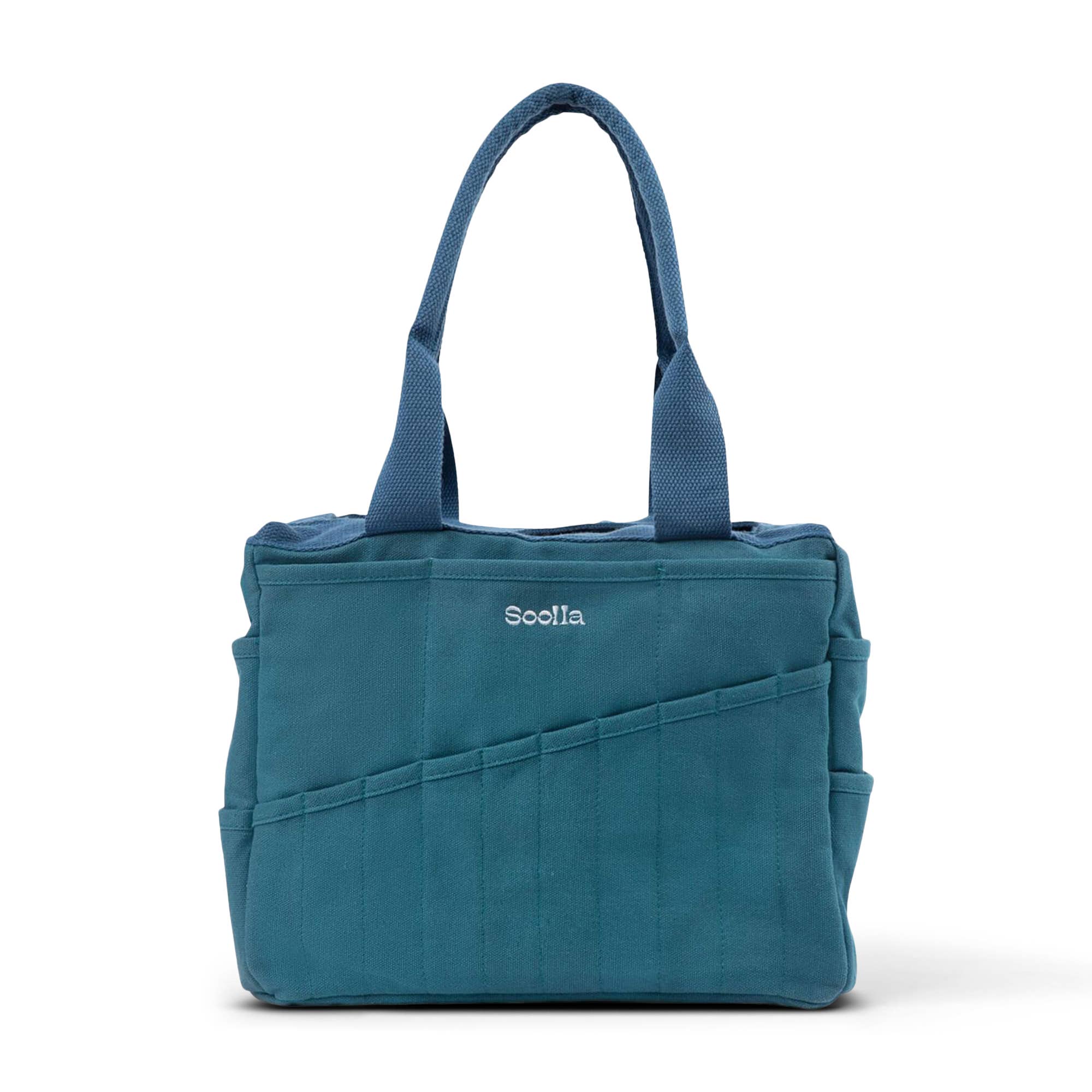 Soolla Studio Artist Bag, Aquamarine, Knitting Tote - These Hands Makers Collective