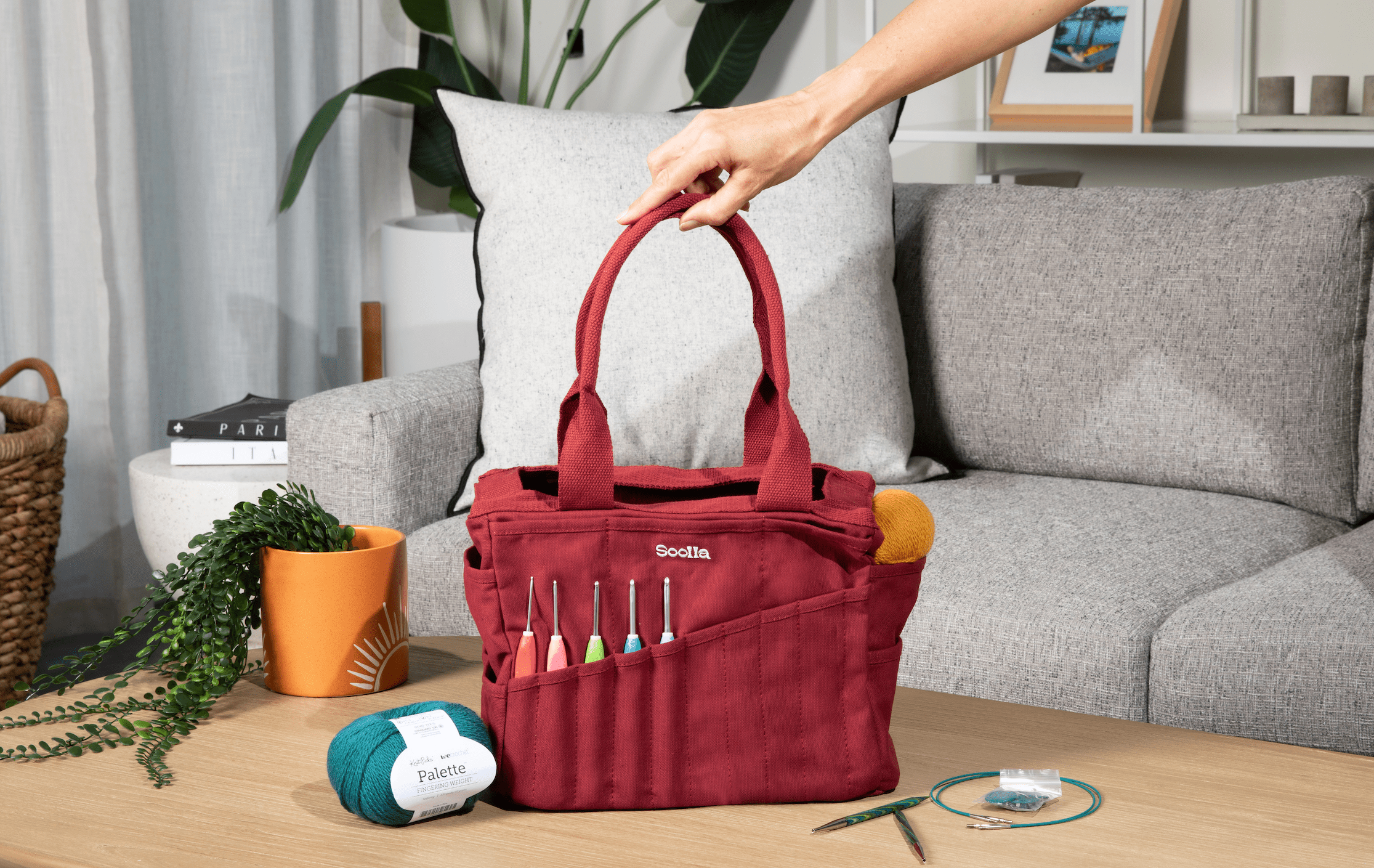 Soolla Studio Artist Bag, Blueberry Bliss, Pottery Tool Bag - These Hands Makers Collective