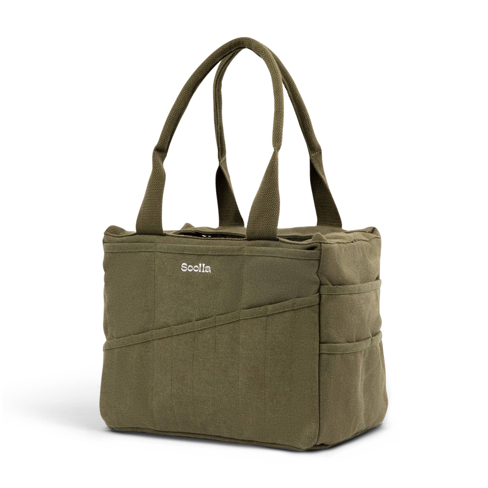Soolla Studio Artist Bag, Forest Green, Craft Tool Bag - These Hands Makers Collective