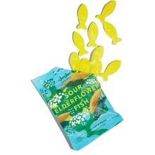 Load image into Gallery viewer, Sour Elderflower Fish - Swedish Candy 5.2oz (150g) - These Hands Makers Collective