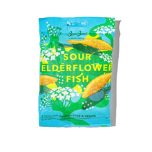 Load image into Gallery viewer, Sour Elderflower Fish - Swedish Candy 5.2oz (150g) - These Hands Makers Collective
