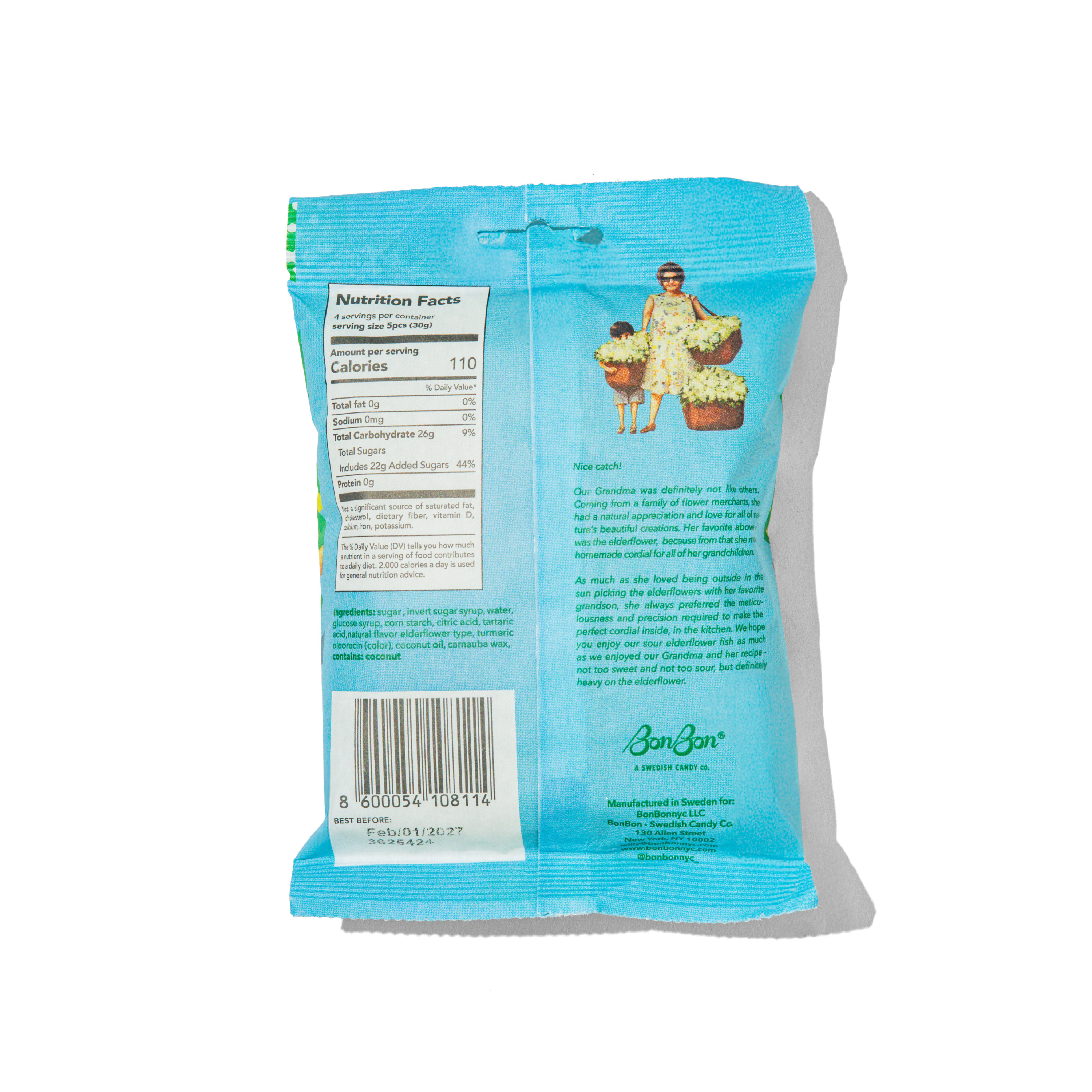 Sour Elderflower Fish - Swedish Candy 5.2oz (150g) - These Hands Makers Collective