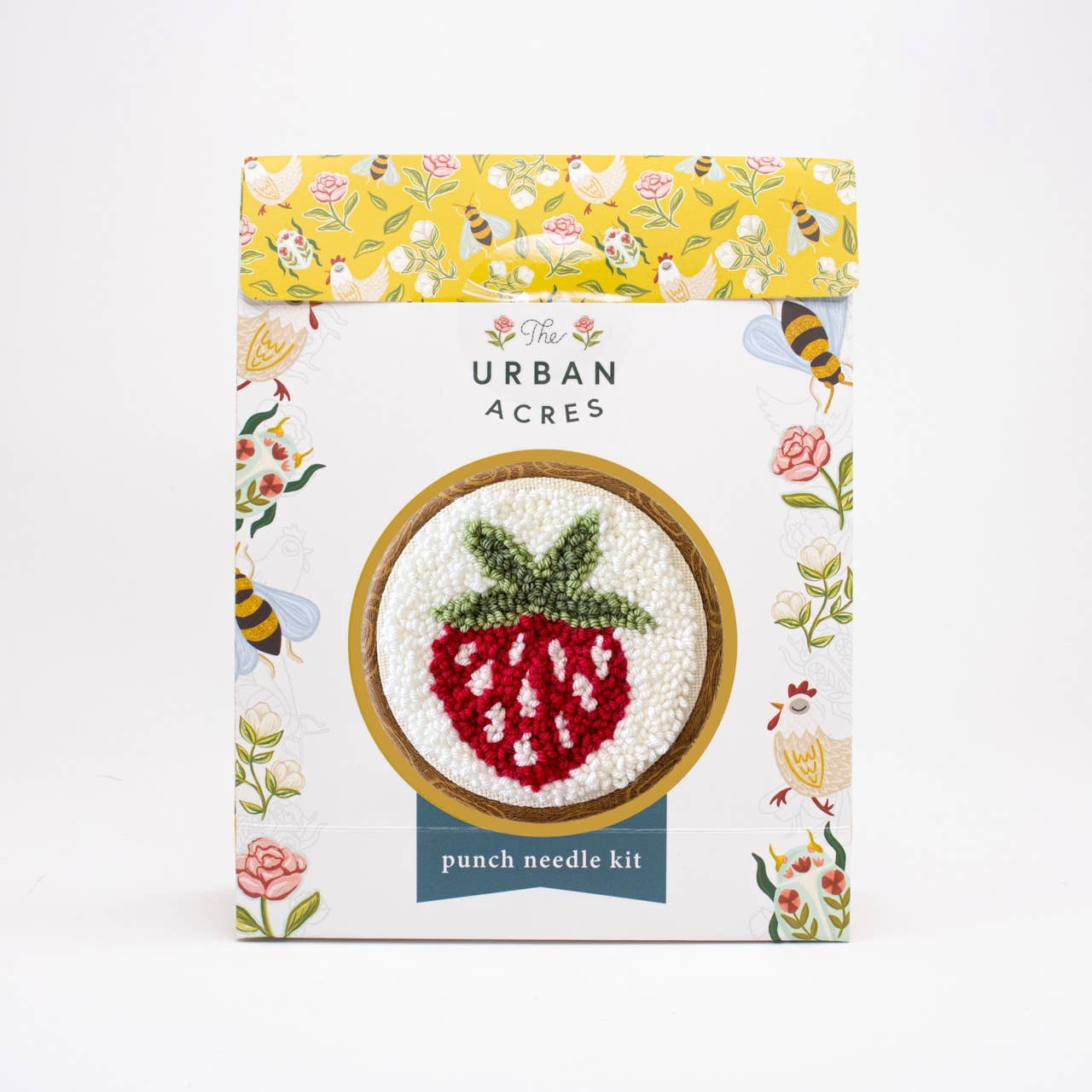 Strawberry Punch Needle Kit: Beginner Kit - These Hands Makers Collective