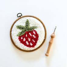 Load image into Gallery viewer, Strawberry Punch Needle Kit: Beginner Kit - These Hands Makers Collective