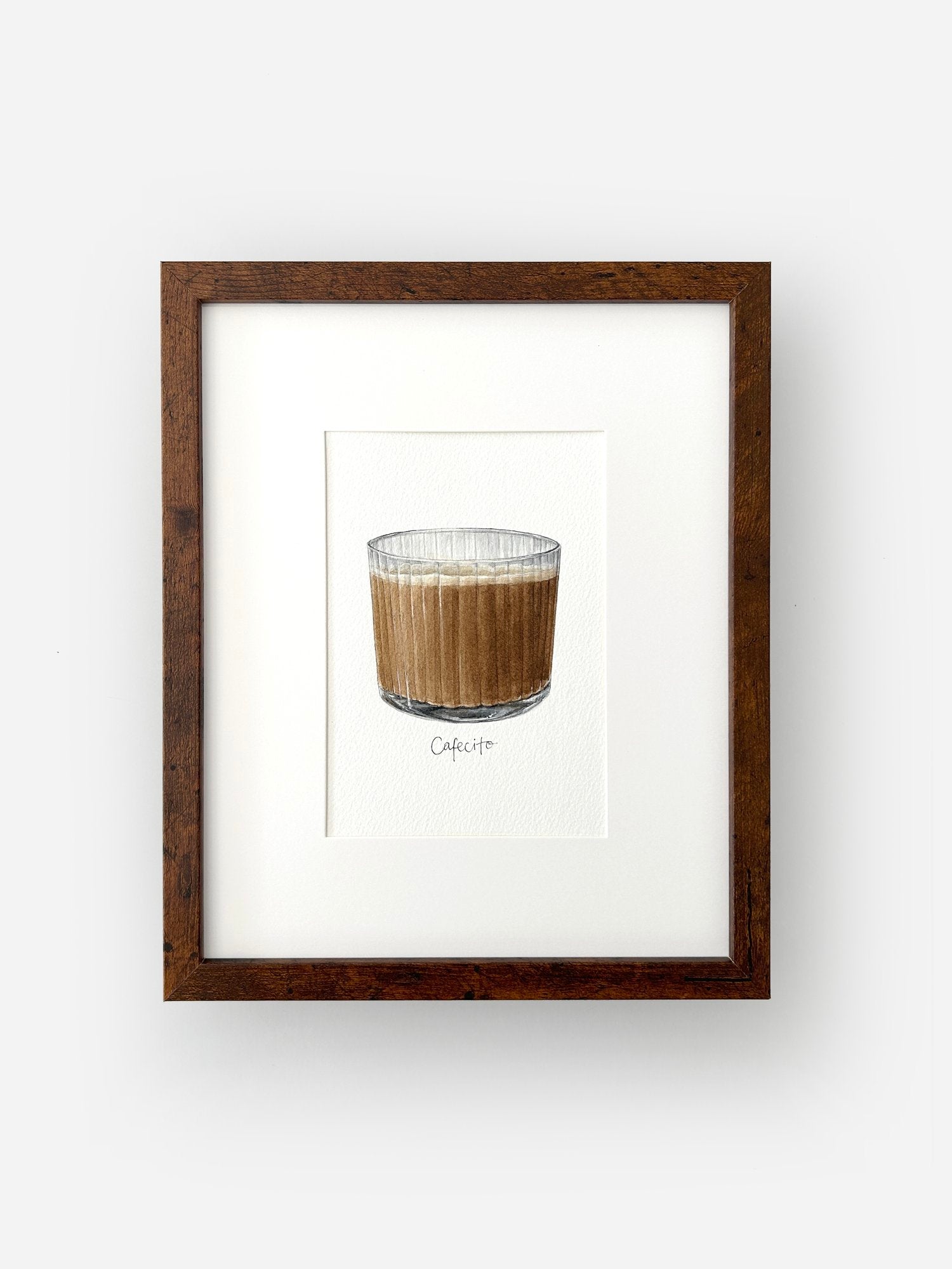 The Coffee Date Collection - Framed Original Watercolor Paintings - These Hands Makers Collective