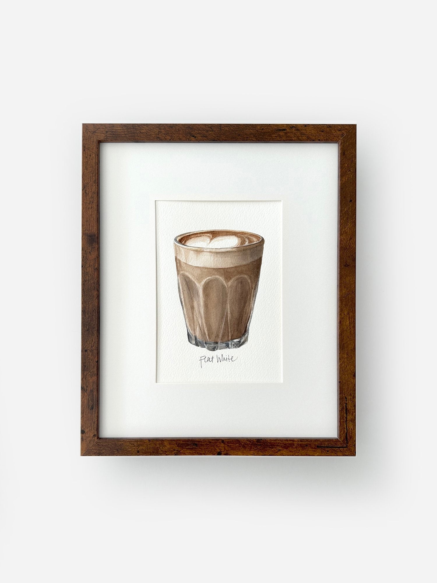 The Coffee Date Collection - Framed Original Watercolor Paintings - These Hands Makers Collective