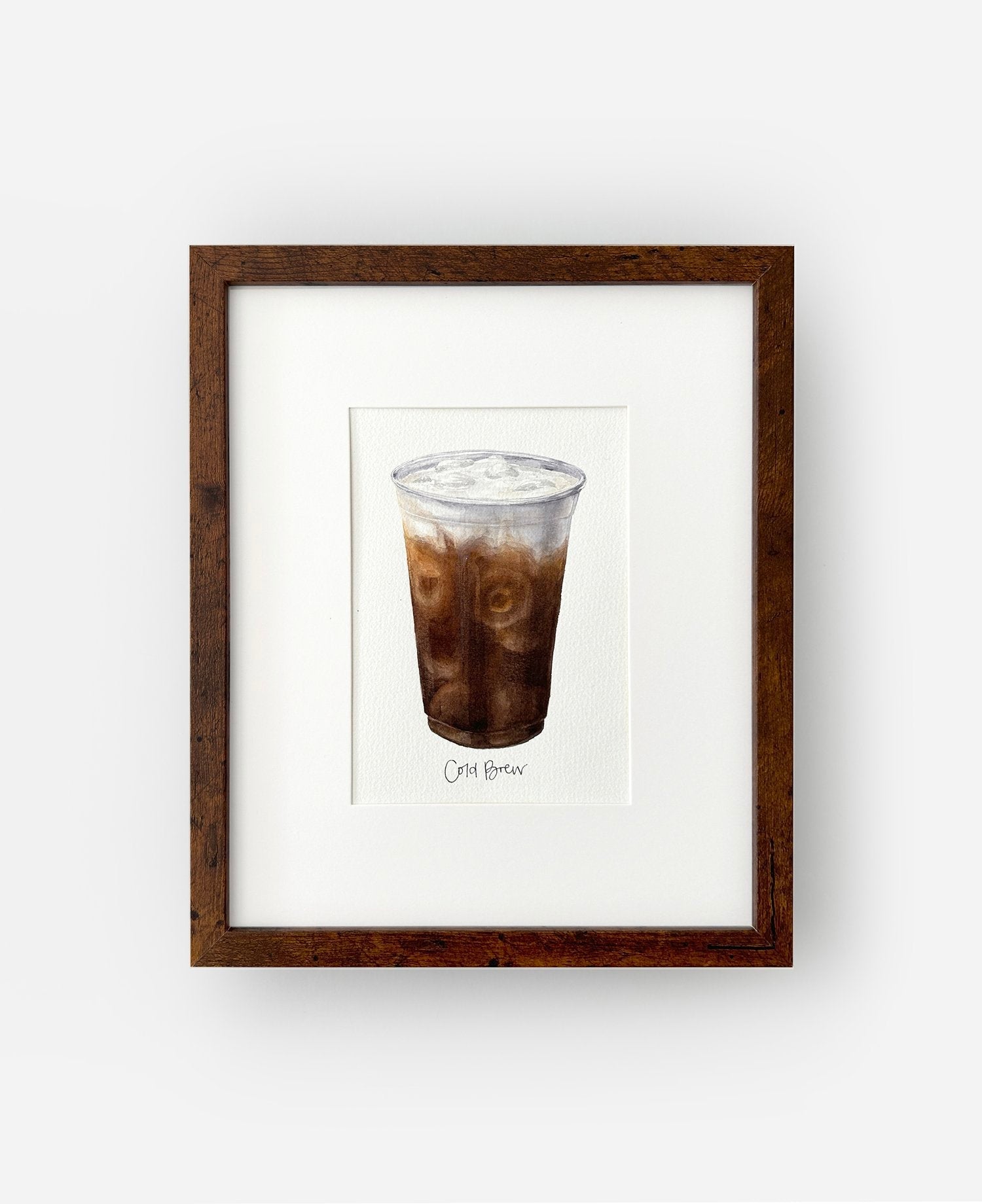 The Coffee Date Collection - Framed Original Watercolor Paintings - These Hands Makers Collective
