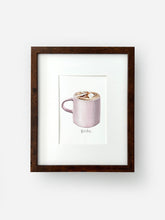 Load image into Gallery viewer, The Coffee Date Collection - Framed Original Watercolor Paintings - These Hands Makers Collective