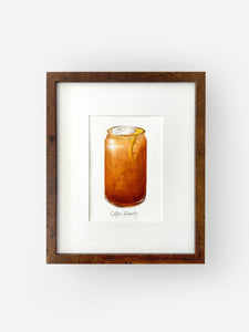 The Coffee Date Collection - Framed Original Watercolor Paintings - These Hands Makers Collective