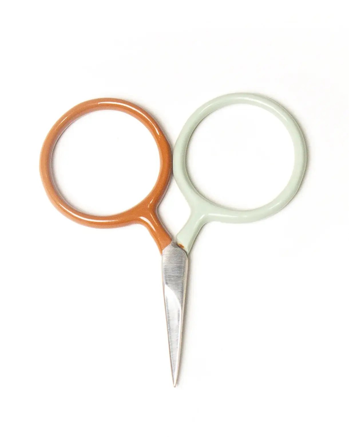 Two Tone Circle Mini Scissors: Koi + Mist - These Hands Makers Collective
