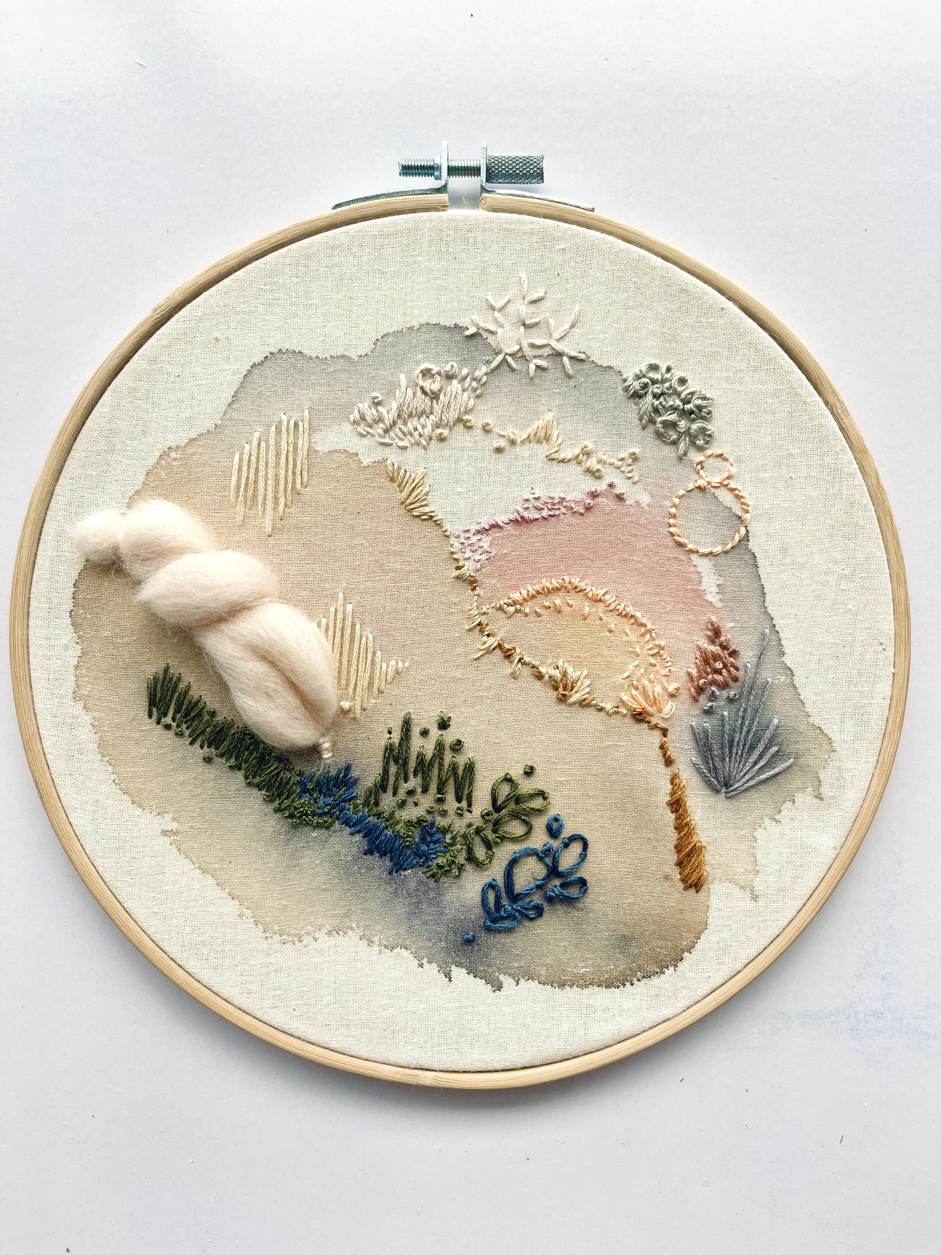 AUG 18th IN-PERSON - Abstract Paint & Embroidery Art with Mirina Moloney