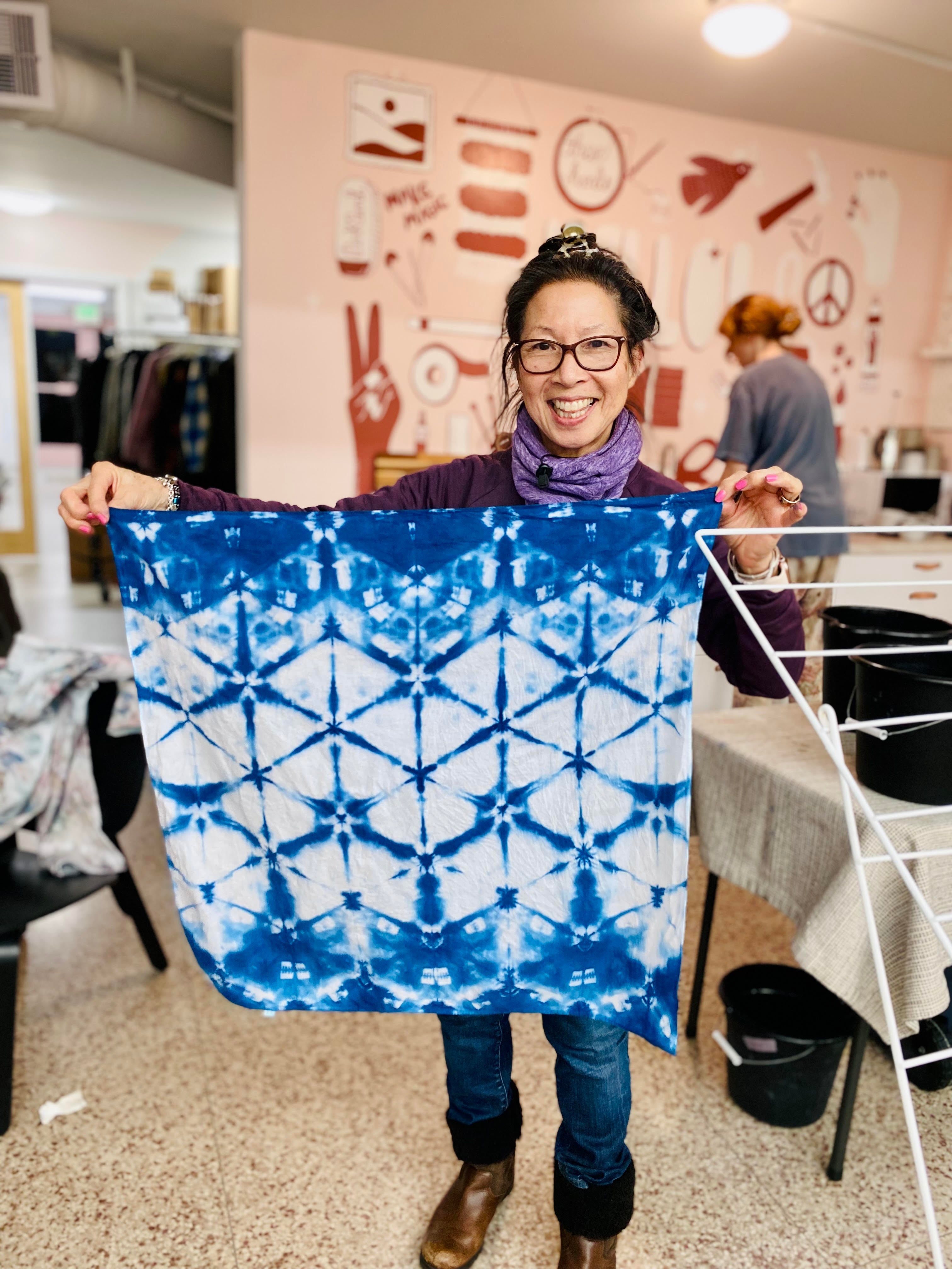 APR 21st IN-PERSON - Ice Dyeing & Shibori Combo Class with Thunder Textile