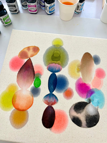 FEB 23rd IN-PERSON - Paint on Raw Canvas (Watercolors & Alcohol Ink) with Mirina Moloney