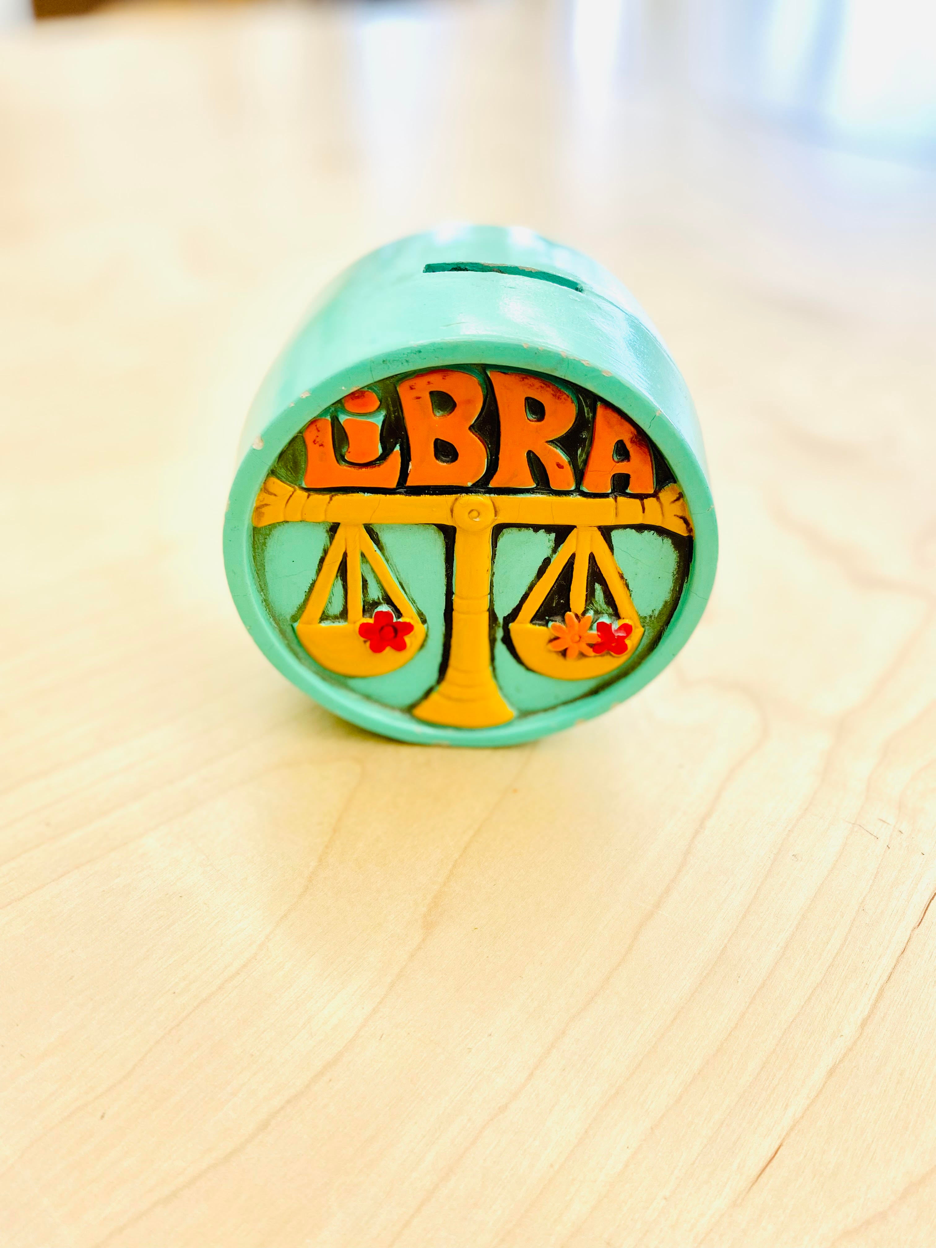 Vintage Libra Coin Bank