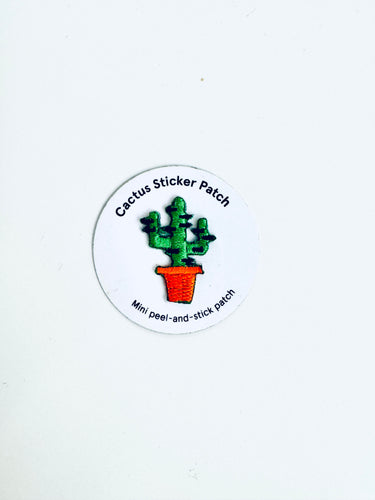 Cactus Embroidered Sticker Patch: 1