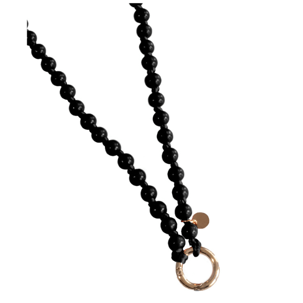 Used by Warner Bros Studio! Wood Beaded Cell Phone Chain : Natural - These Hands Makers Collective