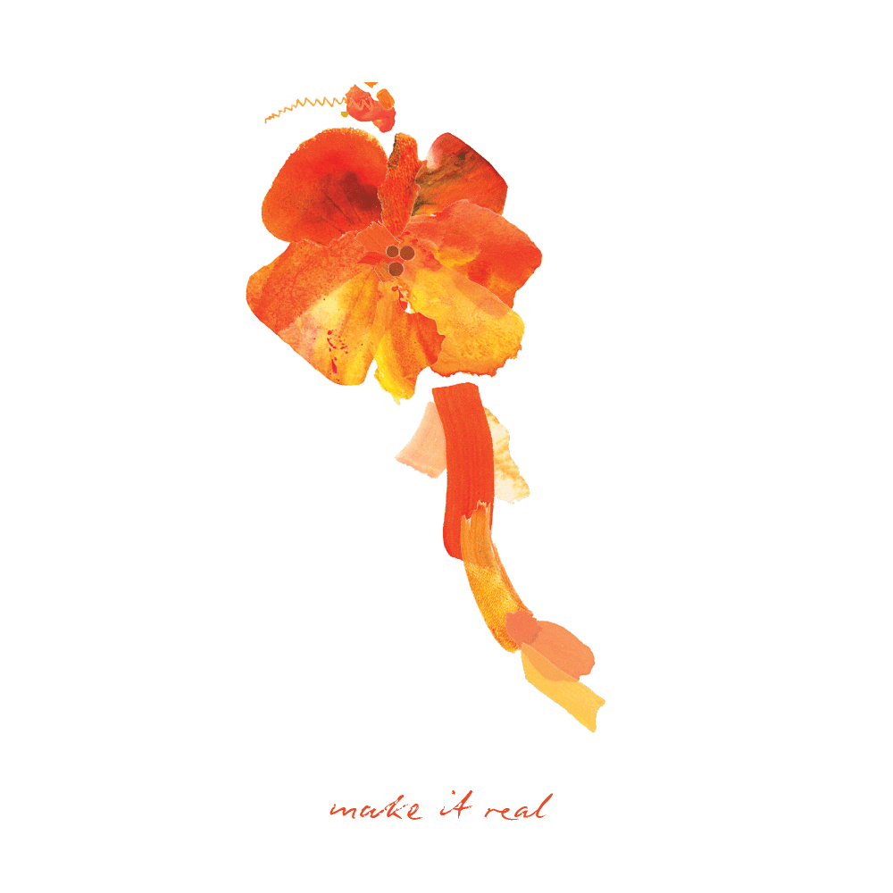 Vibrant Oranges Paint Peels - No.002 Single Sticker Sheet - These Hands Makers Collective