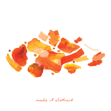Load image into Gallery viewer, Vibrant Oranges Paint Peels - No.002 Single Sticker Sheet - These Hands Makers Collective