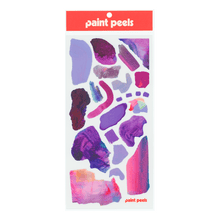 Load image into Gallery viewer, Vibrant Purples Paint Peels - No.006 Single Sticker Sheet - These Hands Makers Collective
