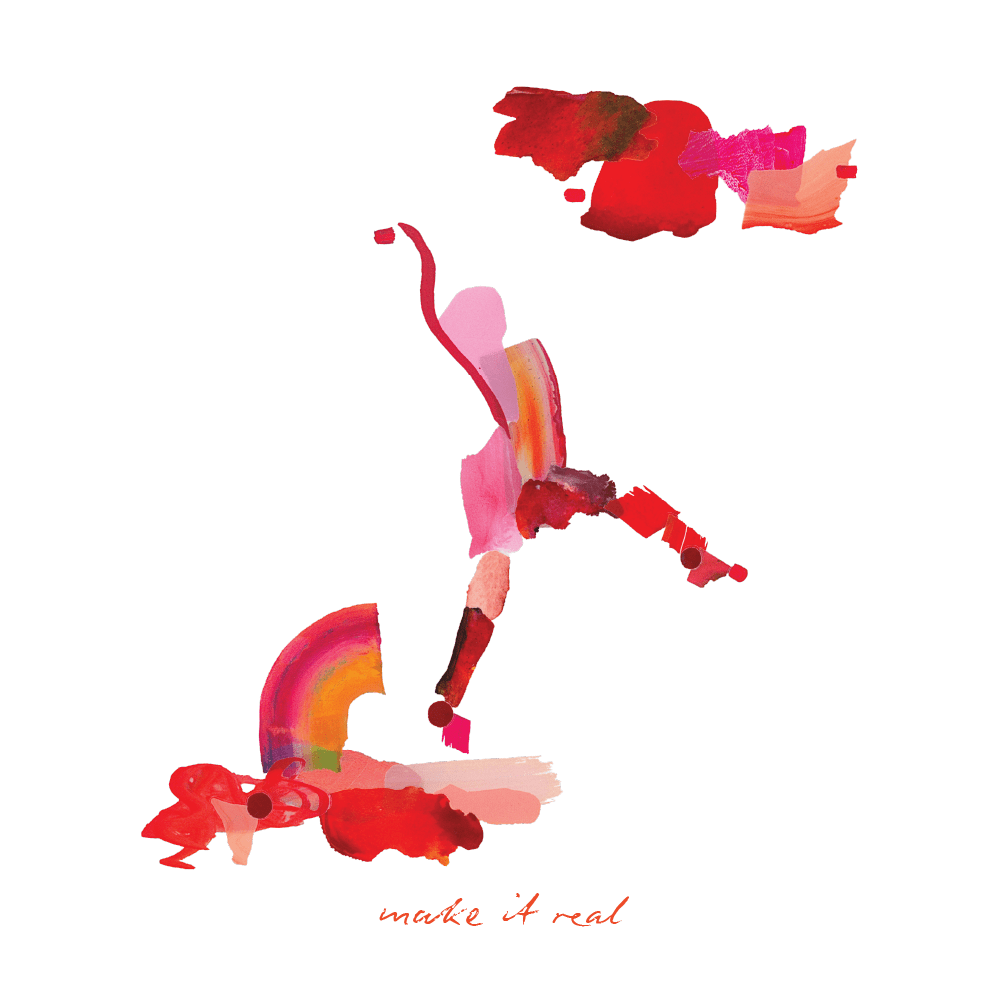 Vibrant Reds Paint Peels - No.001 Single Sticker Sheet - These Hands Makers Collective