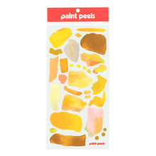 Load image into Gallery viewer, Vibrant Yellows Paint Peels - No.003 Single Sticker Sheet - These Hands Makers Collective