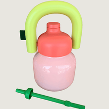 Load image into Gallery viewer, Water Bottle with Straw + Handle | Wide Mouth vacuum insulated stainless steel Bottle | Reusable, leak - proof and BPA - free | 33oz - These Hands Makers Collective