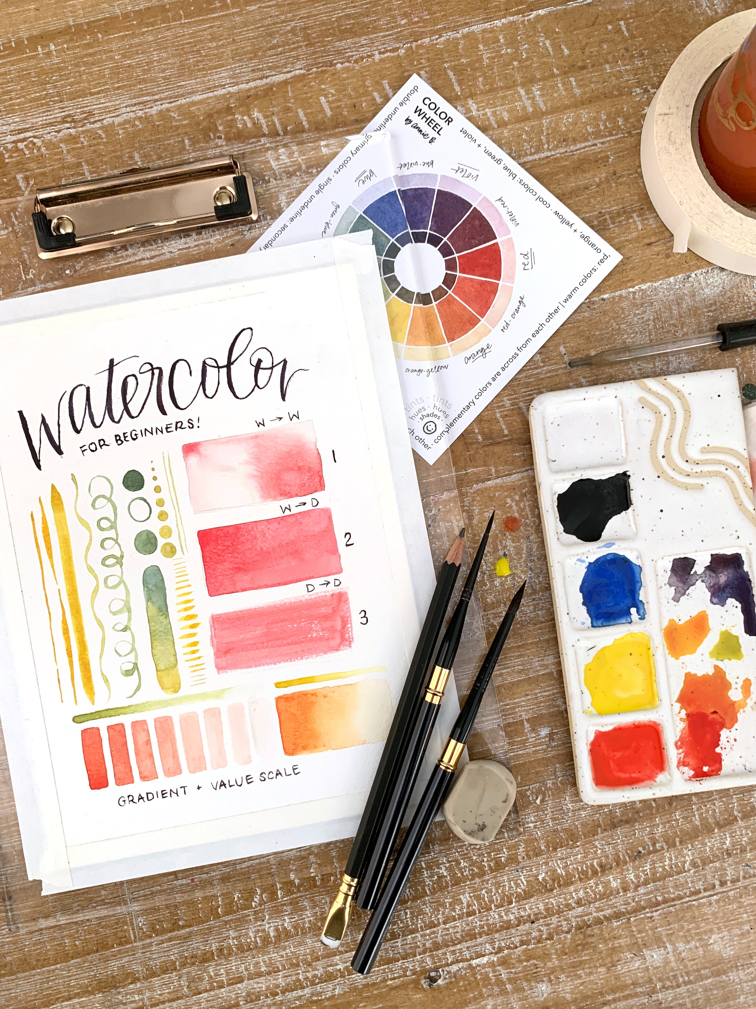 AUG 7th IN-PERSON - Watercolor 101 with Annie Brown