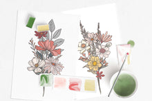 Load image into Gallery viewer, Wildflower Meadow watercolor painting kit - These Hands Makers Collective
