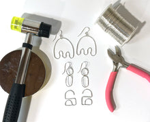 Load image into Gallery viewer, DEC 13TH - Intro to silversmithing: Silver Wire Earrings