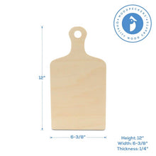Load image into Gallery viewer, Wood Cutting Board Cutout with Handle: 14" - These Hands Makers Collective