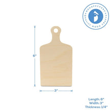 Load image into Gallery viewer, Wood Cutting Board Cutout with Handle: 14" - These Hands Makers Collective