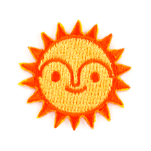Load image into Gallery viewer, Sun Embroidered Sticker Patch: 1&quot; x 1&quot;