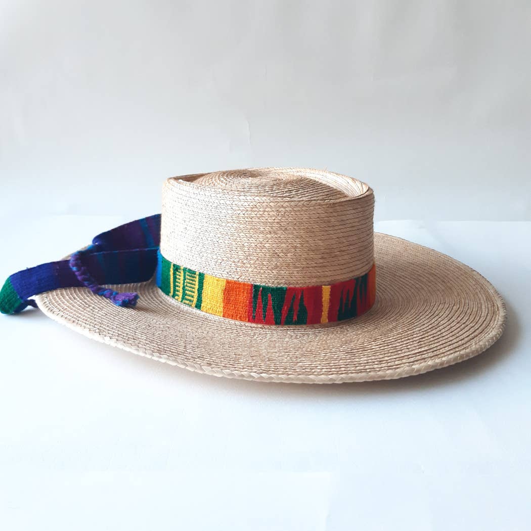 Palm Hat | Classic Structured Wide Brim | Multicolor M-L