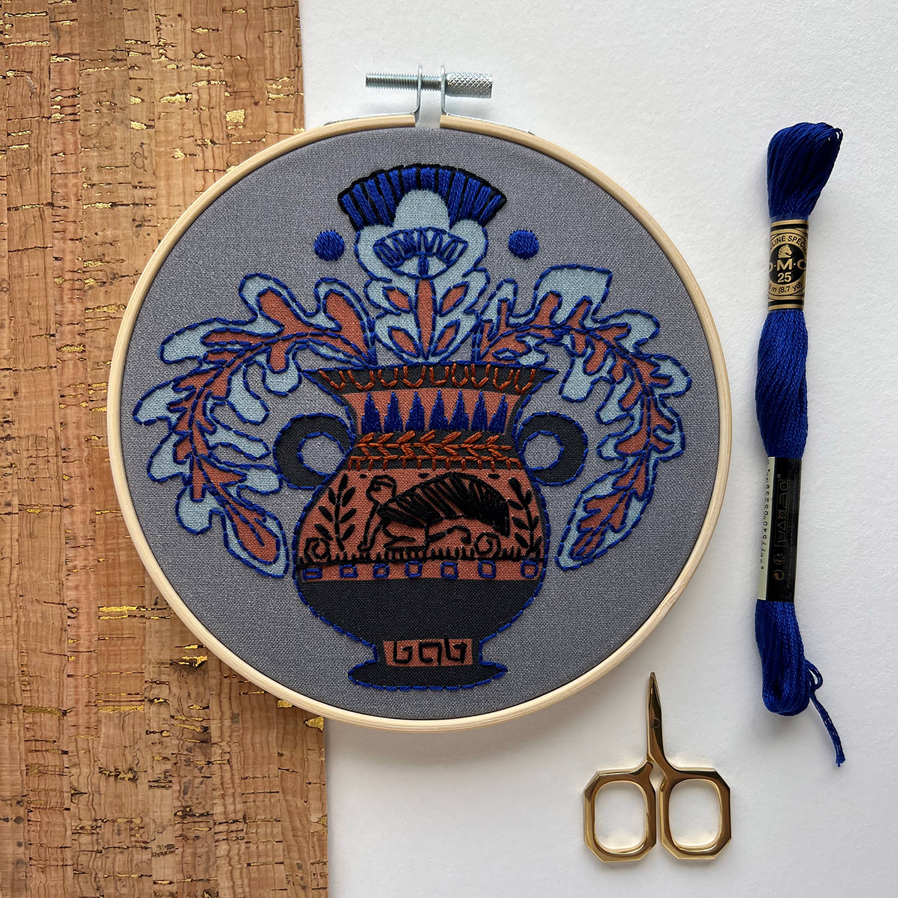 Vase Embroidery Kit