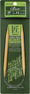 Circular Bamboo Knitting Needles by Clover (Size 24)