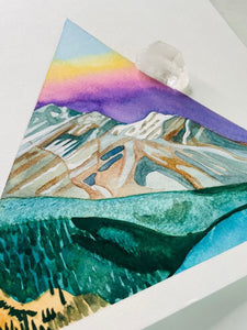 JUL 15th IN-PERSON - Watercolor for Relaxation – Abstract Mystical Mountains with Hilary Hahn