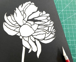 OCT 19th IN-PERSON - Floral Paper Stencil over Watercolor with Mirina Moloney