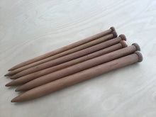 Load image into Gallery viewer, Wooden Knitting Needles (one pair)