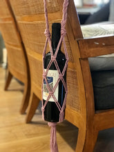 Load image into Gallery viewer, Handmade Macrame Wine Tote