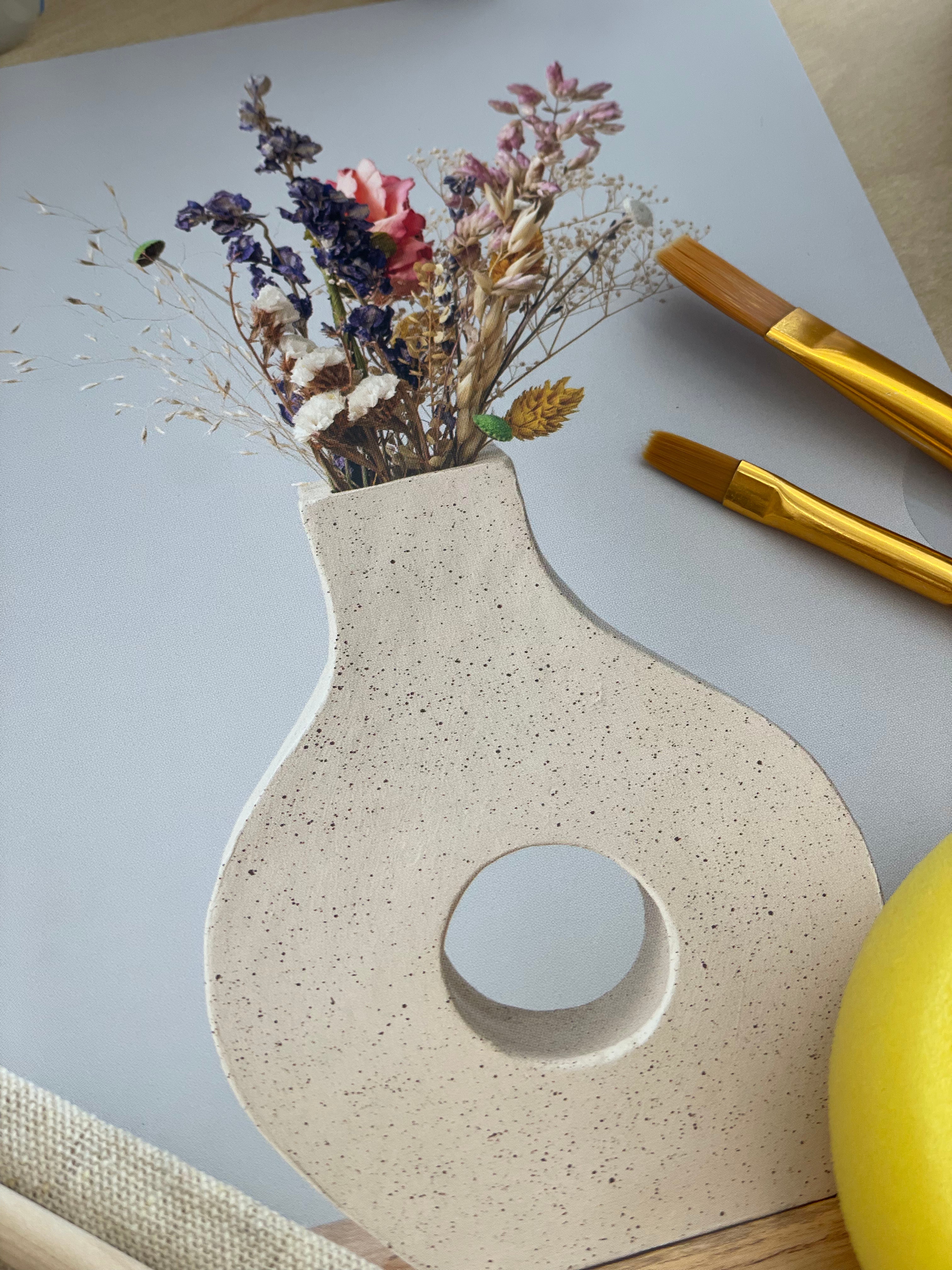 Air-Dry Clay Kit: Donut Vase