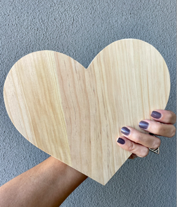 Wooden Heart (Unfinished Wood)