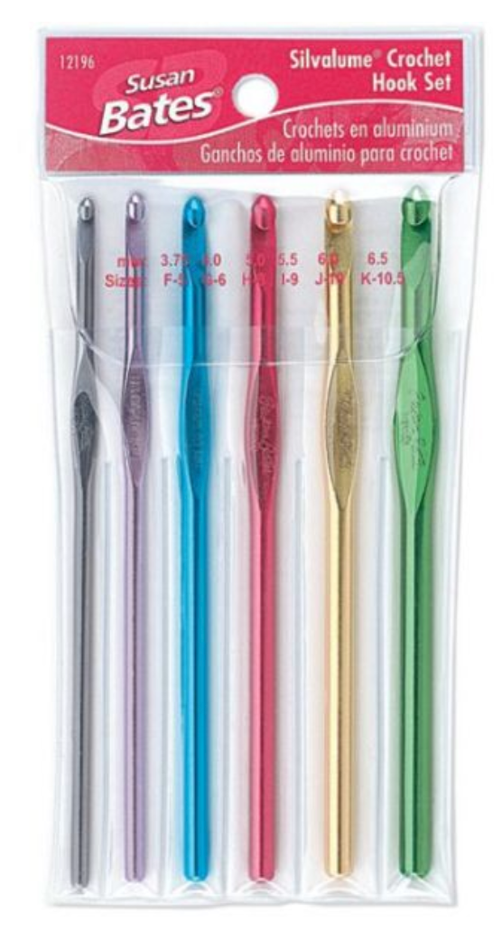 Crochet Aluminum Hooks (Sizes 3.75 mm - 6.5 mm) by Susan Bates