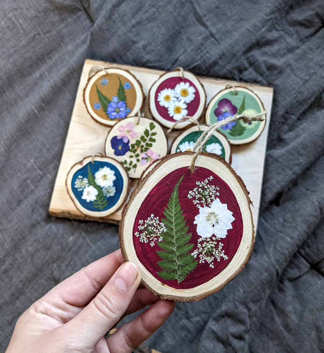 DIY Pressed Flower Ornament Kits