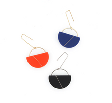 Load image into Gallery viewer, Sofie · Minimalist Semicircle Earring