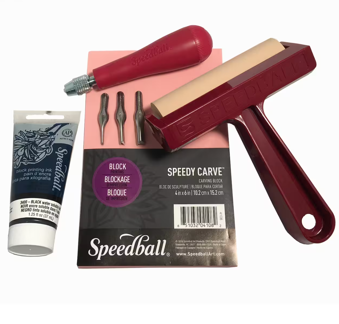 Speedball block printing kit