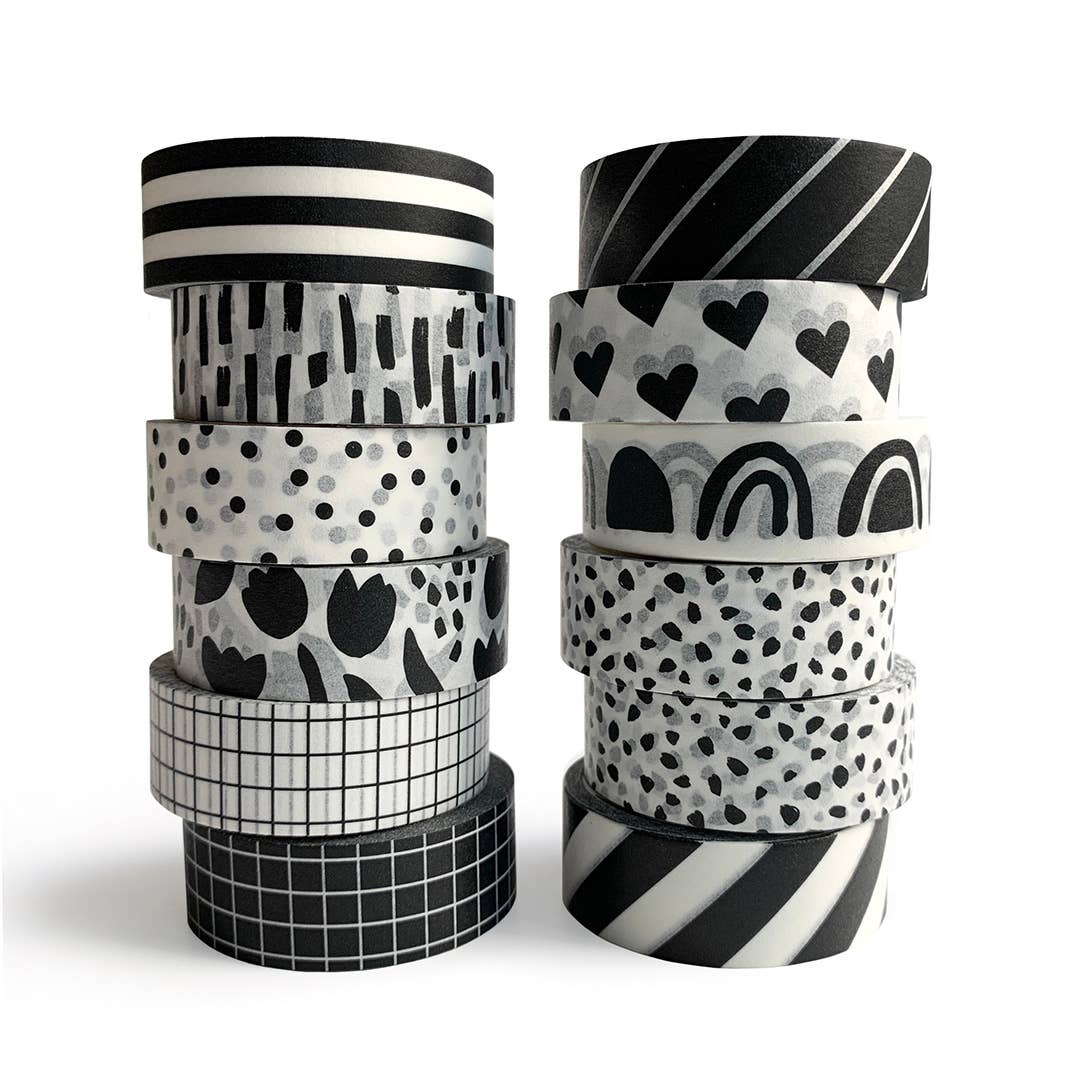 Black and White Washi Tape - These Hands Makers Collective