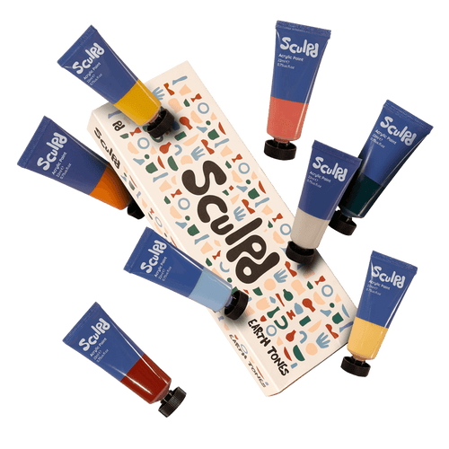 Earth Tones Acrylic Paint Set