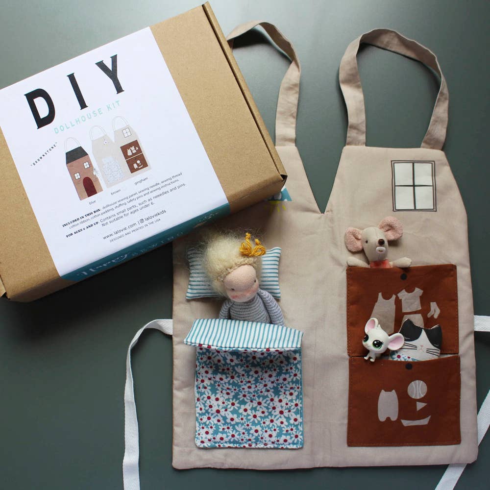 Dollhouse DIY Kit_Blue Floral - These Hands Makers Collective