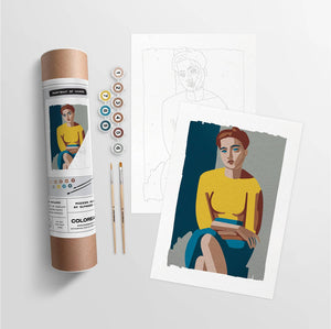 Portrait of Hanne | Modern Paint By Numbers Kit